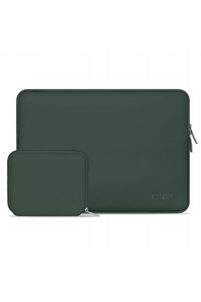 NO BRAND Husă laptop TECH-PROTECT Neoslim 15-16 inch Verde + Geantă pentru ac...