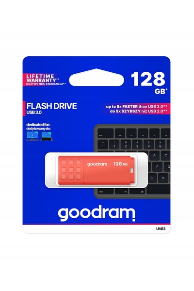 NO BRAND GOODRAM Stick USB UME3 128GB USB 3.0 Portocaliu UME3-1280O0R11