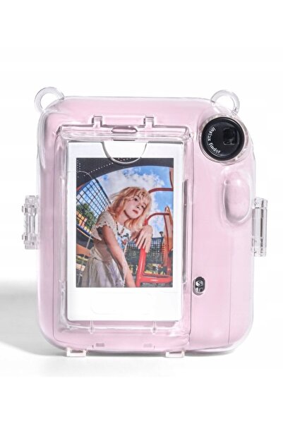 LoveInstant Husă Iepuraș Drăguț cu Iaurt pentru Instax Mini 12 + Autocolante