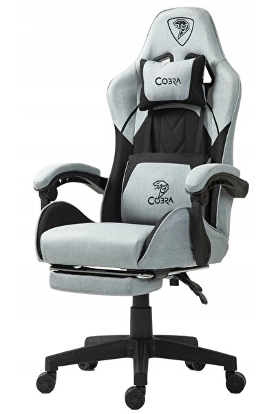 COBRA Fotel Player 5.0 CRF50 Gri deschis-negru cu suport pentru picioare