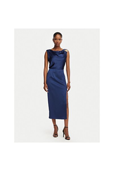 RINASCIMENTO Rochie de cocktail pentru femei CFC0128801003 Albastru