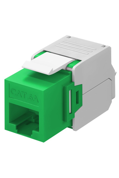 goobay Keystone module RJ45 CAT 6A 90687, UTP, πράσινο