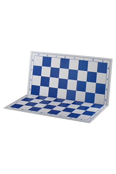 Sunrise Chess & Games Foldable plastic chessboard 4+, white and blue