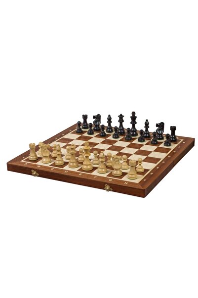 Sunrise Chess & Games Tournament Chess Top Bottom Set No. 6 (intarsia) - Fren...