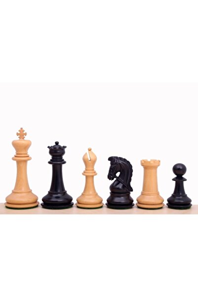 Sunrise Chess & Games Sultan Ebonised Chess Pieces 3.75".