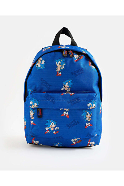 REDTAG Boys Blue Printed Backpack