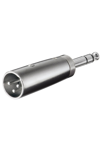 goobay αντάπτορας 6.35mm σε XLR 27515, ασημί