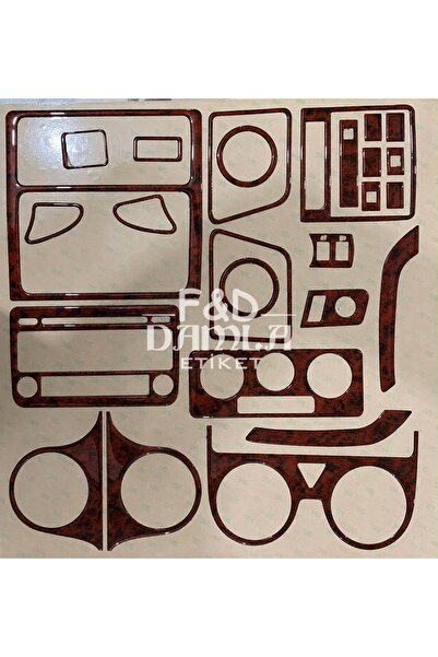 FD Damla Etiket Volkswagen Caddy 2004-2009 Dashboard Console Trim Chest Mahog...