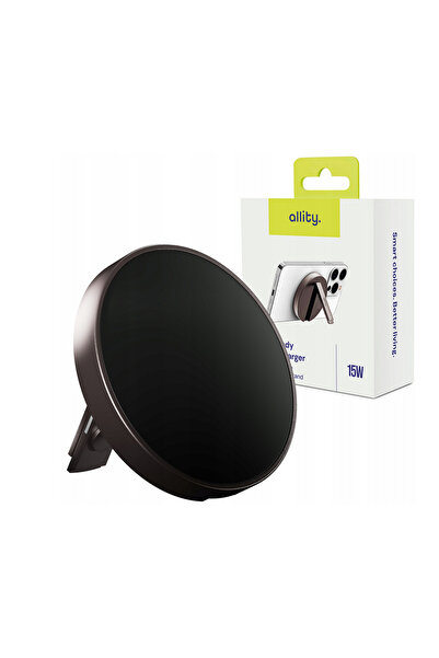 OEM Ασύρματος φορτιστής Allity AWC-210-15WMS 15W γραφίτης 2σε1