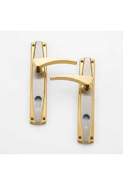 Tucra Gold and Silver Wooden Door Handle Set Turkish Model - Tokra
