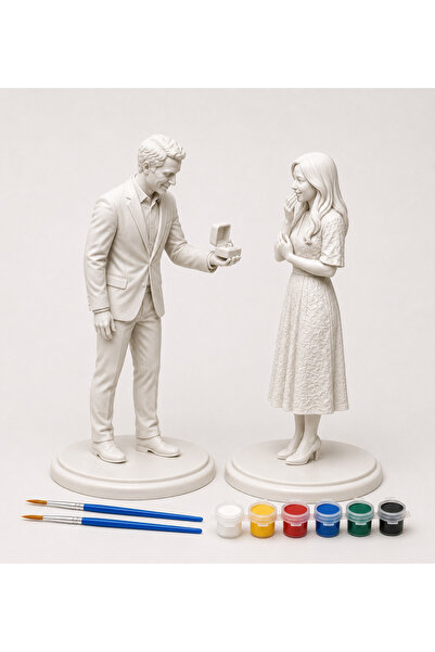 Regislunart Sevgililere Özel Evlenme Teklifi Boyama Seti – Kendin Boya 3D Fig...