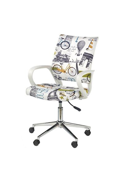 OEM Scaun birou copii HM Ibis Paris, Ergonomic, Spatar curbat, Cadru Cromat, ...