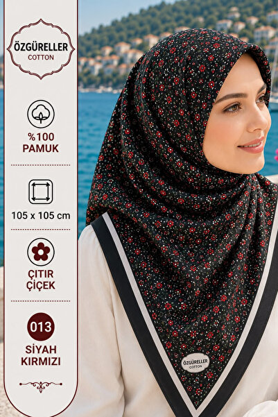 ÖZGÜRELLER Özgüreller, 105x105 cm Çıtır Desen Yazma , %100 Pamuklu Hediyelik ...