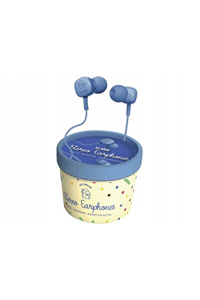 NO BRAND Căști intraauriculare SBS Ice Cream Blue