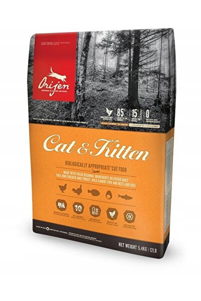 NO BRAND Hrana pentru pisici ORIJEN Original Cat Pui cu curcan si pestele 5,4 kg