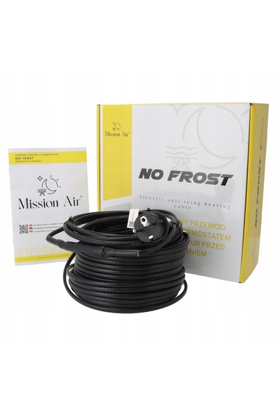 NO BRAND Cablu de incalzire MISSION AIR No Frost cu termostat 6 m