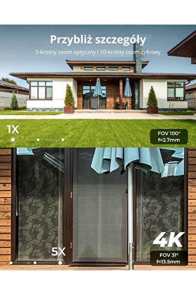 ReoLink Cameră W437 de exterior, Wi-Fi albă