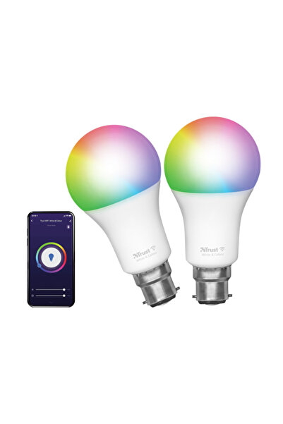 NO BRAND Bec LED inteligent TRUST 71295 9W B22 Wi-Fi (2 buc.)