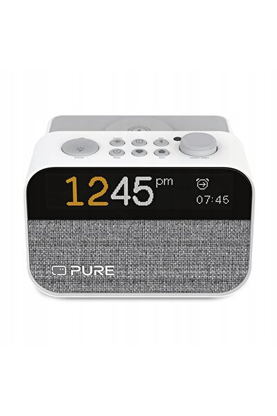 Pure Radiobudzik Moment Charge Bumbac Alb