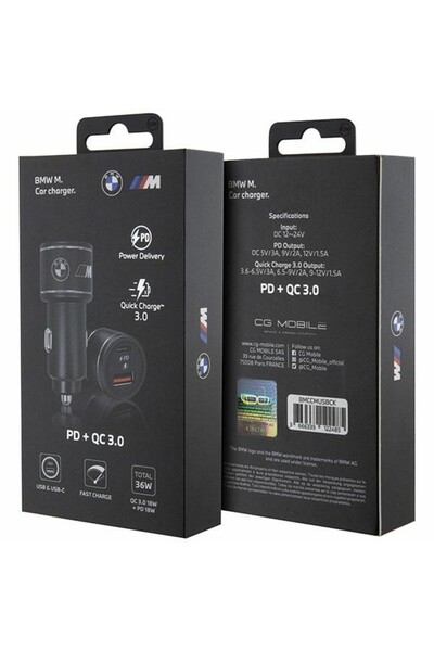 NO BRAND Încărcător auto BMW M Edition 20W Negru