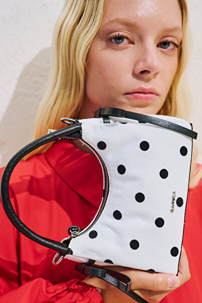 Manuka Camila Mini Bow Tote Bag with Polka Dots