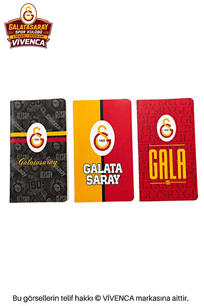 Galatasaray VİVENCA İLE YENİ SEZON LİSANSLI SERT KARTON KAPAK ÇİZGİLİ BLOKNOT...