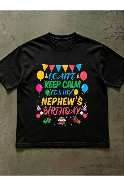 Ekim11 Men's Retro "I Can't Keep Calm It's My Nephew's Birthday" T-Shirt - Sl...
