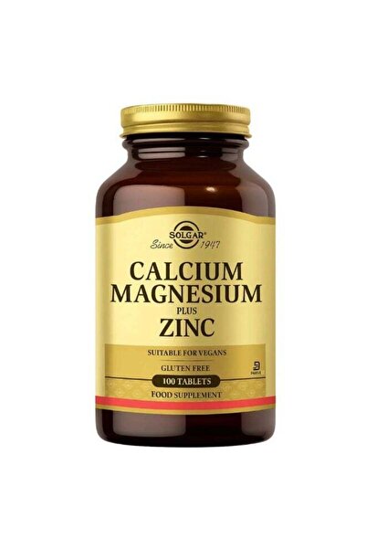 Solgar Calcium Magnesium Plus Zinc 100 Tablets