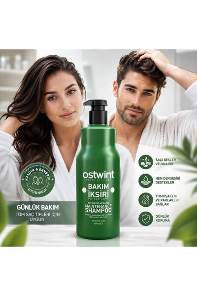 Ostwint Bakım İksiri Keratin Bakım Şampuanı 600 ml - Tüm Saç Tipleri İçin