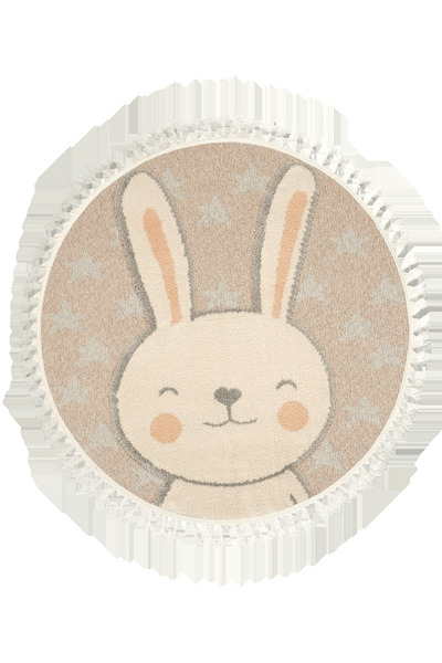 Dolce Vita Halı Kids 475 Rabbit Yuvarlak Halı