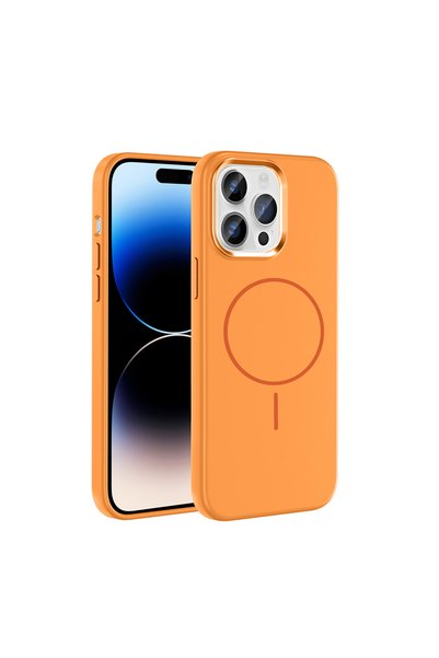 BUTAM BİLİŞİM iPhone 14 Pro Max Case Slim Magsafe Ring Camera Raised Silicone...