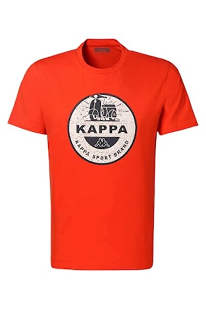 Kappa Tricou din bumbac cu guler rotund și imprimeu grafic, Kappa, Logo Tisco...