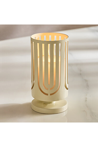 Generic Fanous Pillar Candleholder Color: Cream Size Large