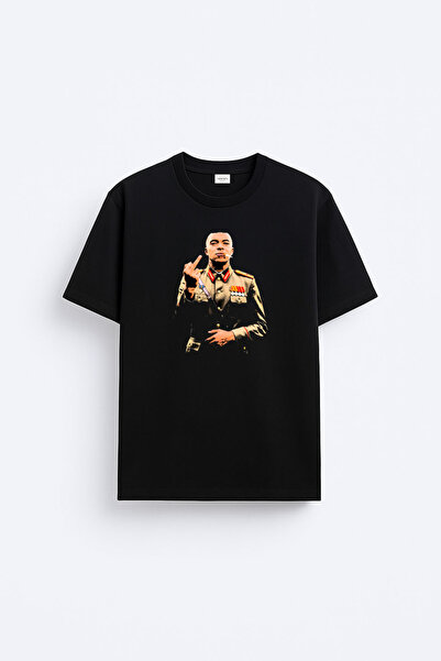 cesita Dictator Kylian Mbappe Printed Cotton Black T-Shirt T-Shirt
