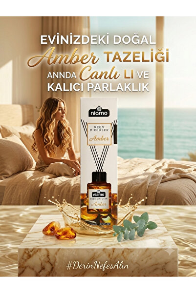 DOFİX Niamo Kehribar Kokulu Çubuklu Oda Kokusu 110 ml
