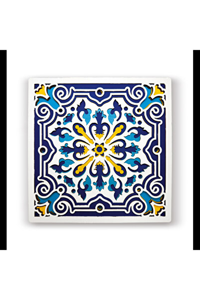OEM Splat Planet Ξύλινο Σετ Χειροτεχνίας "Sicilian Tile Wood Art" 25x25cm