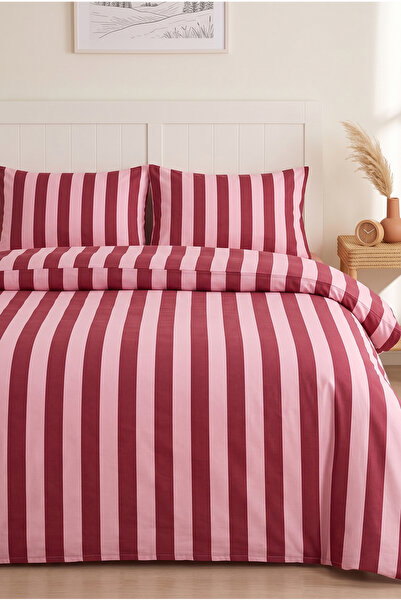 Medaillon Home Striped Double Duvet Cover Set |   Cotton |   200X220 cm Duvet...