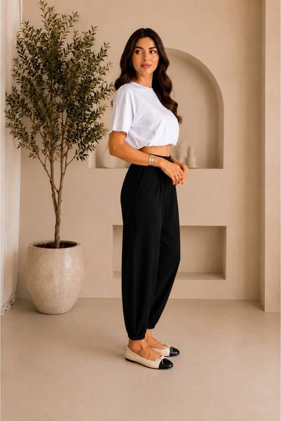 MevaMoss Şalvar Model Beli Lastikli Pantolon
