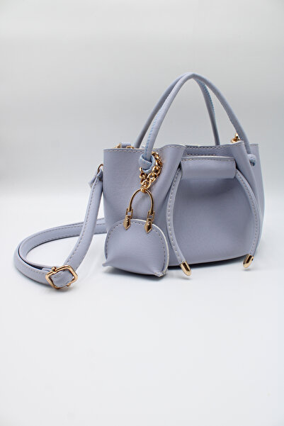 LASSO Women's Drawstring Crossbody Hand and Shoulder Bag with Charm Accessories