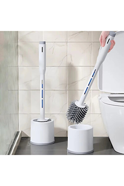 Lovesta Home Silicone Toilet Brush with Detergent Tank