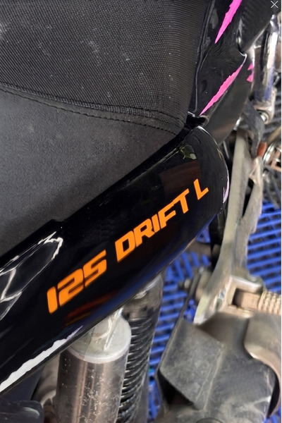 Banxtre Original 125 Drift-L Text Sticker Decal (for Right and Left) for Mond...