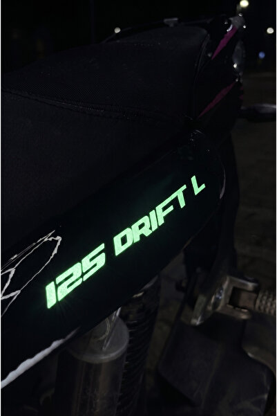 Banxtre Original 125 Drift-L Text Sticker with Reflector (Right and Left) for...