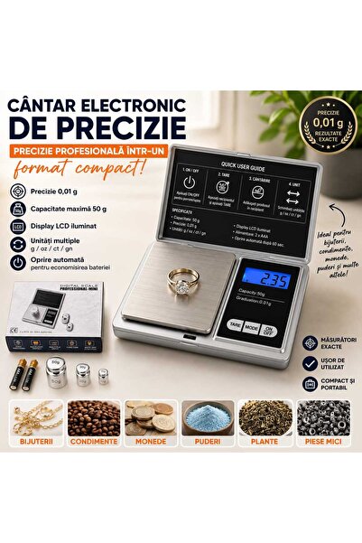 ASMX Professional Mini Precision Electronic Scale, 50 g / 0.01 g, Illuminated...