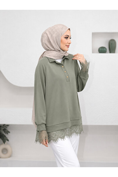 silanbutikco Dantelli penye tunik