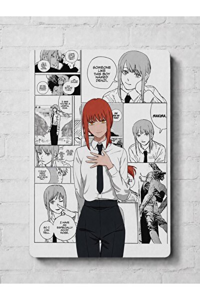 Zest Store Chainsaw Man Denji Reze Makima Aki Anime Manga Panel Dekoratif MDF...
