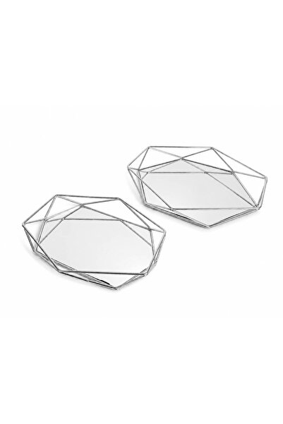 Nura Collection Tavă cu prismă argintie