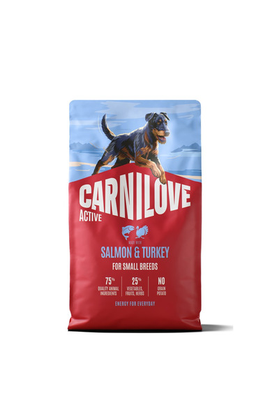 Carnilove طعام جاف للكلاب من أكتيف مصنوع من السلمون والديك الرومي للسلالات ال...