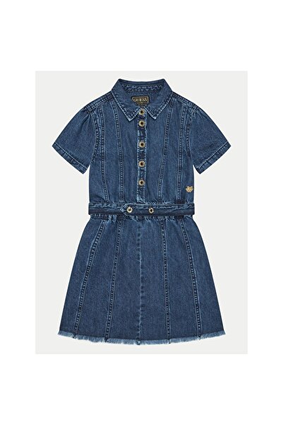 Guess Rochie de zi cu zi pentru fete J5RK33D4EU0 Bleumarin