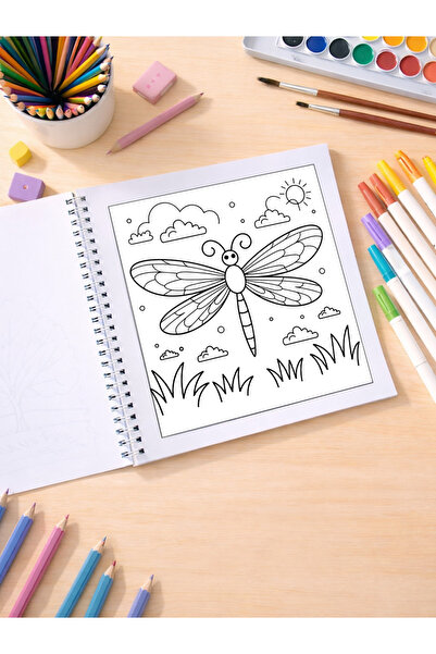 metafortoys كتاب تلوين Cozy Spring – مقاس 21x20 سم | 40 صورة | للأطفال والكبار