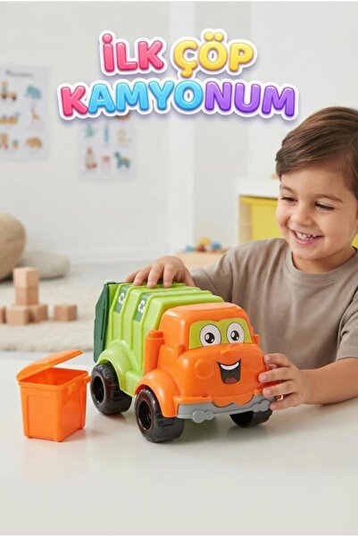 Tıfıl Toys My First Garbage Truck – Developmental and Cleaning Toys for Kids ...